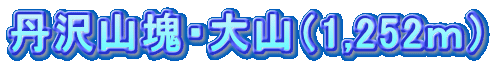 丹沢山塊・大山（1,252ｍ）